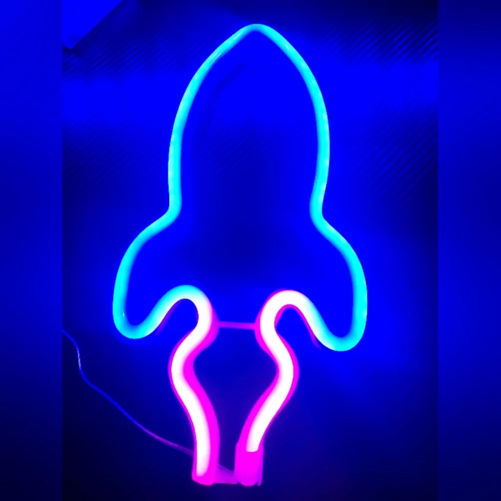 LED Neon Rocket - Picture 1 of 1